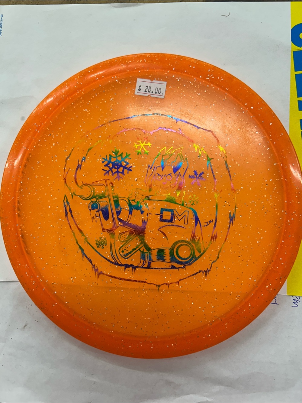 Innova Orange Speckled Disc Golf Driver C-Line MD4 w/ Holographic Stamp
